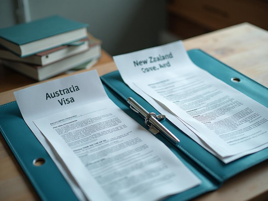 Side-by-side comparison of Australian and New Zealand visa translation requirements